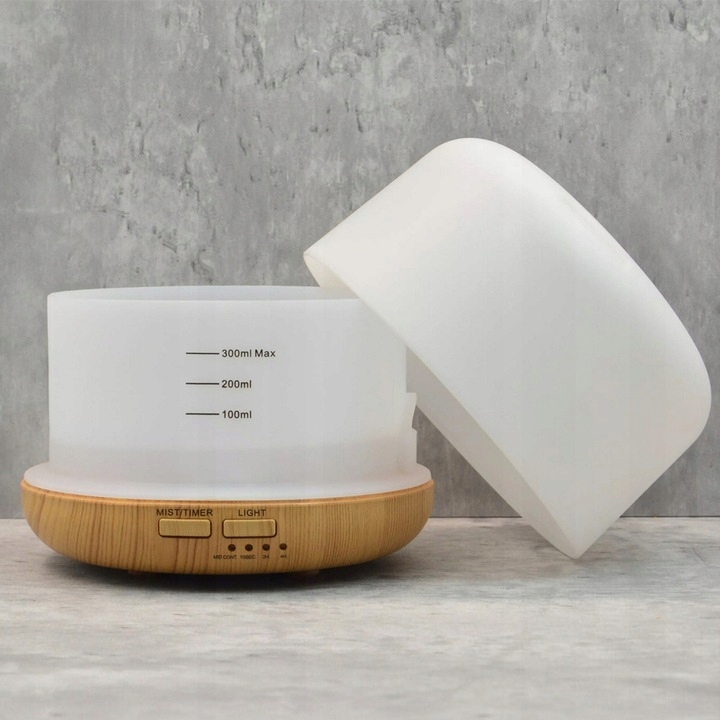 NAWILŻACZ POWIETRZA LAMPKA NOCNA ZAPACHOWY DYFUZOR AROMATERAPIA RGB + PILOT Poziom hałasu 30 dB